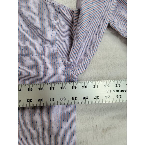 Boden Mens Striped Long Sleeve Button-Down Shirt Small Regular Fit Blue/Red - Picture 6 of 8